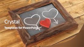  Presentation with gender - Amazing presentation having anatomie sexuality - blackboard with drawn gender symbols backdrop and a tawny brown colored foreground