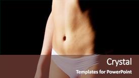 Presentation with woman nude body - Amazing presentation theme having anatomie sexuality - sexy and athletic woman body backdrop and a tawny brown colored foreground