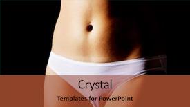  Presentation with woman nude body - Audience pleasing PPT theme consisting of anatomie sexuality - sexy and athletic woman body backdrop and a red colored foreground