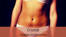  Presentation with woman nude body - Cool new slides with anatomie sexuality - sexy and athletic woman body backdrop and a coral colored foreground