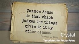  Presentation with artist - Amazing PPT layouts having anatomist scientist common sense backdrop and a coral colored foreground