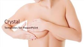  Presentation with jesus body bread and wine - Beautiful theme featuring female's body- examining breasts backdrop and a lemonade colored foreground