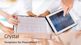  Presentation with medical concept - Cool new slide set with anatomy - healthcare hospital and medical concept backdrop and a lemonade colored foreground