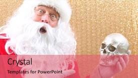  Presentation with old anatomy - Presentation theme enhanced with anatomy - santa claus santa claus holds background and a coral colored foreground