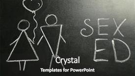  Presentation with sex - Cool new presentation design with anatomy - school blackboard with text sex backdrop and a dark gray colored foreground
