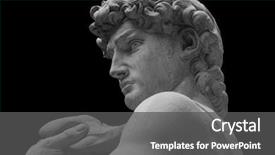  Presentation with michelangelo - Theme having anatomy - statue of david by italian background and a dark gray colored foreground