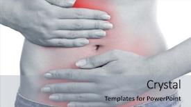  Presentation with abdominal - Cool new slides with anatomy - young girl with abdominal pain backdrop and a light gray colored foreground