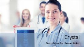  Presentation with medical education - Audience pleasing presentation consisting of anatomy education - healthcare medical and technology concept backdrop and a  colored foreground