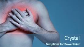  Presentation with heart disease - Cool new presentation theme with anatomy ellbow - concept disease heart problem backdrop and a ocean colored foreground