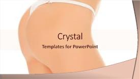  Presentation with human body veins - Slide set featuring anatomy thigh - female body white background copyspace background and a lemonade colored foreground