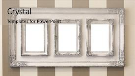  Presentation with picture frame - Theme with ancestor - old frame for your picture background and a soft green colored foreground