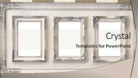  Presentation with picture frame - Colorful presentation design enhanced with ancestor - old frame for your picture backdrop and a lemonade colored foreground