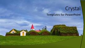  Presentation with study children village - Cool new theme with village ancestors the reconstituted village backdrop and a teal colored foreground