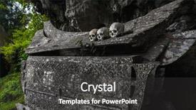  Presentation with toraja - Slides having ancestor - wooden coffin with skulls background and a dark gray colored foreground