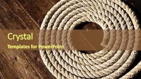  Presentation with boat - Beautiful presentation theme featuring rope on boat's deck backdrop and a tawny brown colored foreground