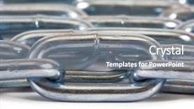  Presentation with chain - Colorful presentation design enhanced with anchor chains - chrome chain close-up backdrop and a gray colored foreground