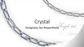  Presentation with chain - Amazing PPT theme having anchor chains - chrome chain isolated on white backdrop and a white colored foreground