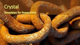  Presentation with anchor - Theme with anchor chains - old industrial chain links background and a  colored foreground