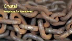 Presentation with chain - Colorful PPT theme enhanced with anchor chains - rusty chain texture backdrop and a tawny brown colored foreground
