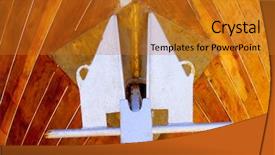  Presentation with anchor - Beautiful slide set featuring anchor detail in silver color backdrop and a gold colored foreground