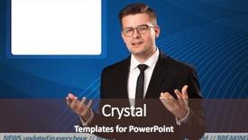  Presentation with news reporter - Audience pleasing presentation consisting of television reporter telling breaking news backdrop and a tawny brown colored foreground