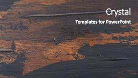  Presentation with old wooden door antique - Amazing PPT theme having anciant paints - old wooden surface background scuffed backdrop and a  colored foreground