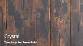  Presentation with wooden - Beautiful presentation design featuring anciant paints - old wooden surface background scuffed backdrop and a  colored foreground