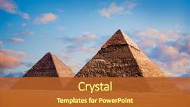  Presentation with ancient egypt - Presentation theme enhanced with ancient - giza pyramids cairo egypt background and a red colored foreground