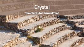  Presentation with archeology - Cool new PPT layouts with ancient amphitheater in ephesus turkey backdrop and a coral colored foreground