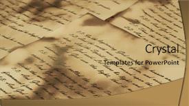  Presentation with ancient - Amazing PPT layouts having ancient and vintage handwritten bible backdrop and a coral colored foreground