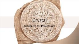  Presentation with aztec - Slides consisting of ancient aztec calendar isolated background and a soft green colored foreground