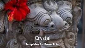  Presentation with bali statue - 