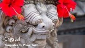  Presentation with bali statue - 