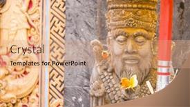  Presentation with bali statue - 