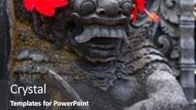  Presentation with bali statue - 