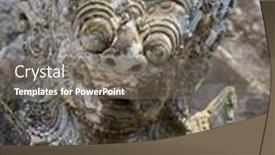  Presentation with bali statue - 