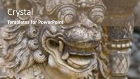  Presentation with bali statue - 