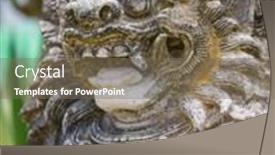  Presentation with bali statue - 