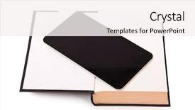  Presentation with ancient book - Slide set with ancient book and smartphone background and a white colored foreground