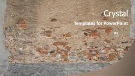  Presentation with brick mortar - Audience pleasing slide deck consisting of ancient brick and mortar wall backdrop and a coral colored foreground