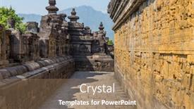  Presentation with borobudur temple - Cool new slides with ancient buddhist temple of borobudur in magelang central java indonesia backdrop and a coral colored foreground