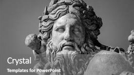  Presentation with nile river - Slide deck consisting of ancient bust of nile river background and a gray colored foreground