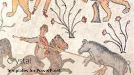  Presentation with middle east - Theme having ancient-byzantine-natural-stone-tile background and a lemonade colored foreground