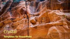  Presentation with petra jordan - Colorful slide deck enhanced with ancient-carvings-inside-the-greened backdrop and a tawny brown colored foreground