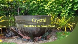  Presentation with burn - Audience pleasing slide deck consisting of ancient-cast-iron-cauldron-rests backdrop and a tawny brown colored foreground