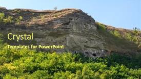  Presentation with cells - Amazing presentation having ancient-cave-monastery-in-socola backdrop and a tawny brown colored foreground