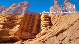  Presentation with caveman - PPT theme enhanced with ancient-caveman-place-in-high background and a teal colored foreground