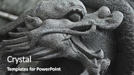  Presentation with ancient china - Amazing slide set having ancient china - chinese dragon statue in temple backdrop and a dark gray colored foreground