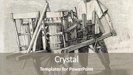  Presentation with ancient china - PPT layouts featuring ancient china - chinese wheelbarrow old illustration created background and a gray colored foreground