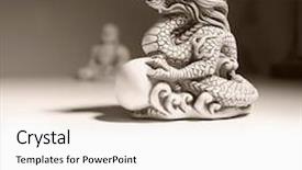  Presentation with ancient china - PPT layouts having ancient china - dragon background and a white colored foreground